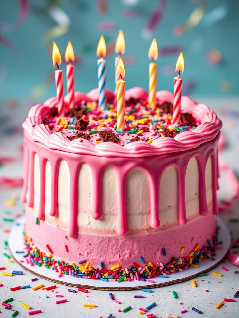 Birthday Cakes — Rainbow Sprinkle
