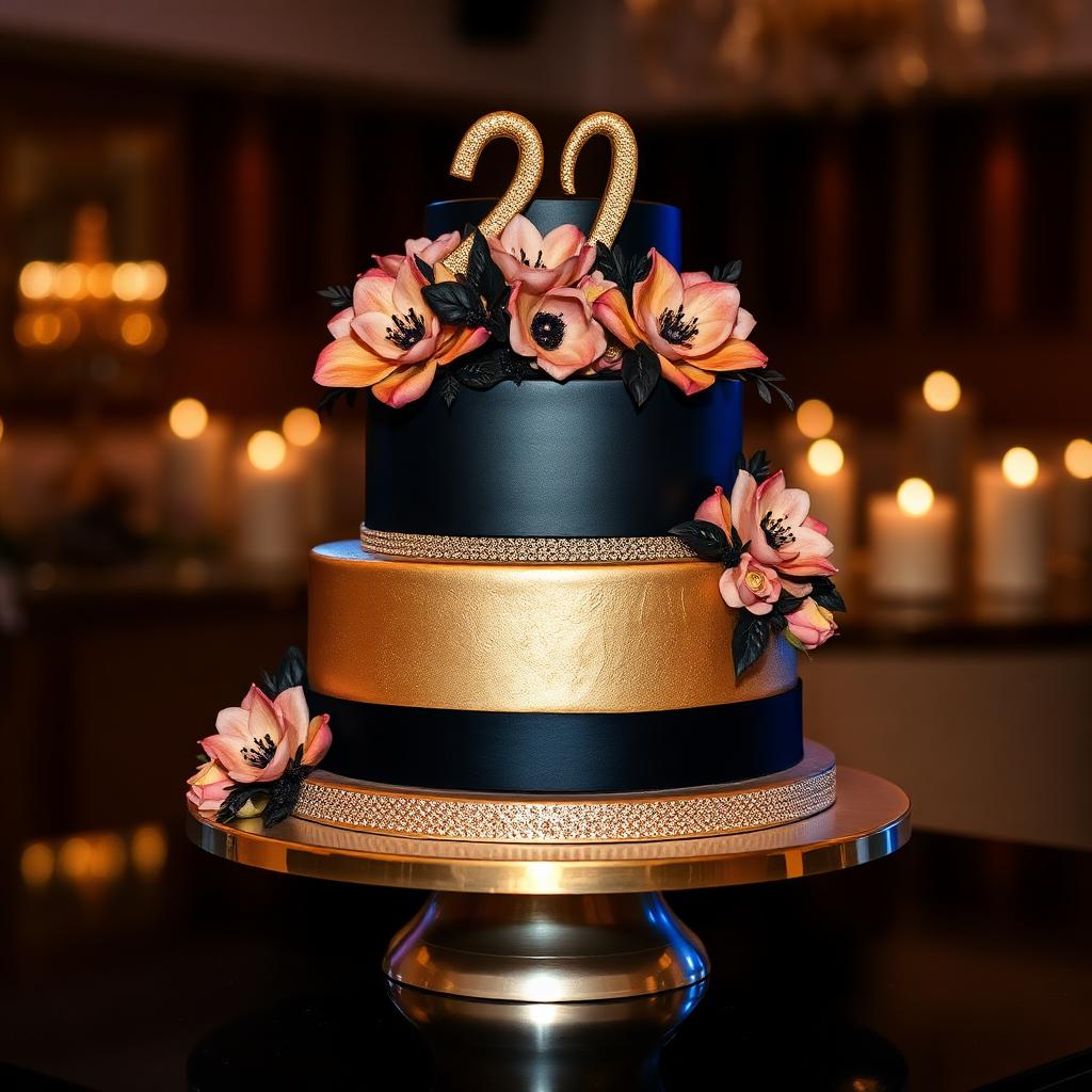 Celebration Cakes — Midnight & Gold